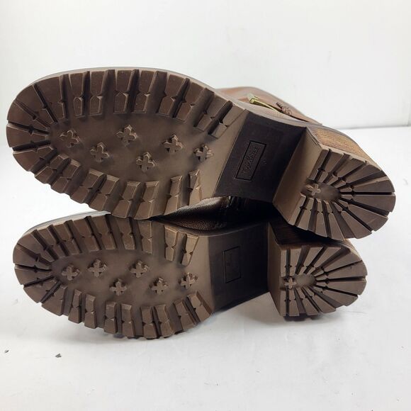 ZODIAC Goring Georgia Round Toe Block Heel Zip Riding Boot Brown 10 M - Picture 11 of 12